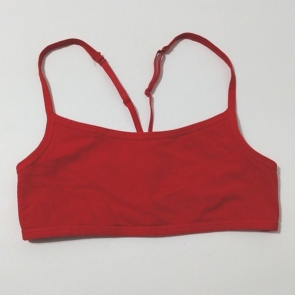 Pink Victoria's Secret Red Strappy Brallete Small - Picture 1 of 3